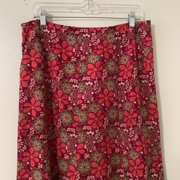 Vintage Y2K Pink Floral Fairy Boho Hippie Cottagecore Fairycore Maxi Skirt 10 - Picture 6 of 8